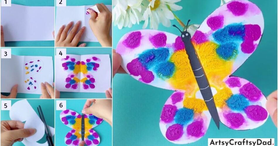 Easy Paper Butterfly Art & Craft Tutorial For Kids