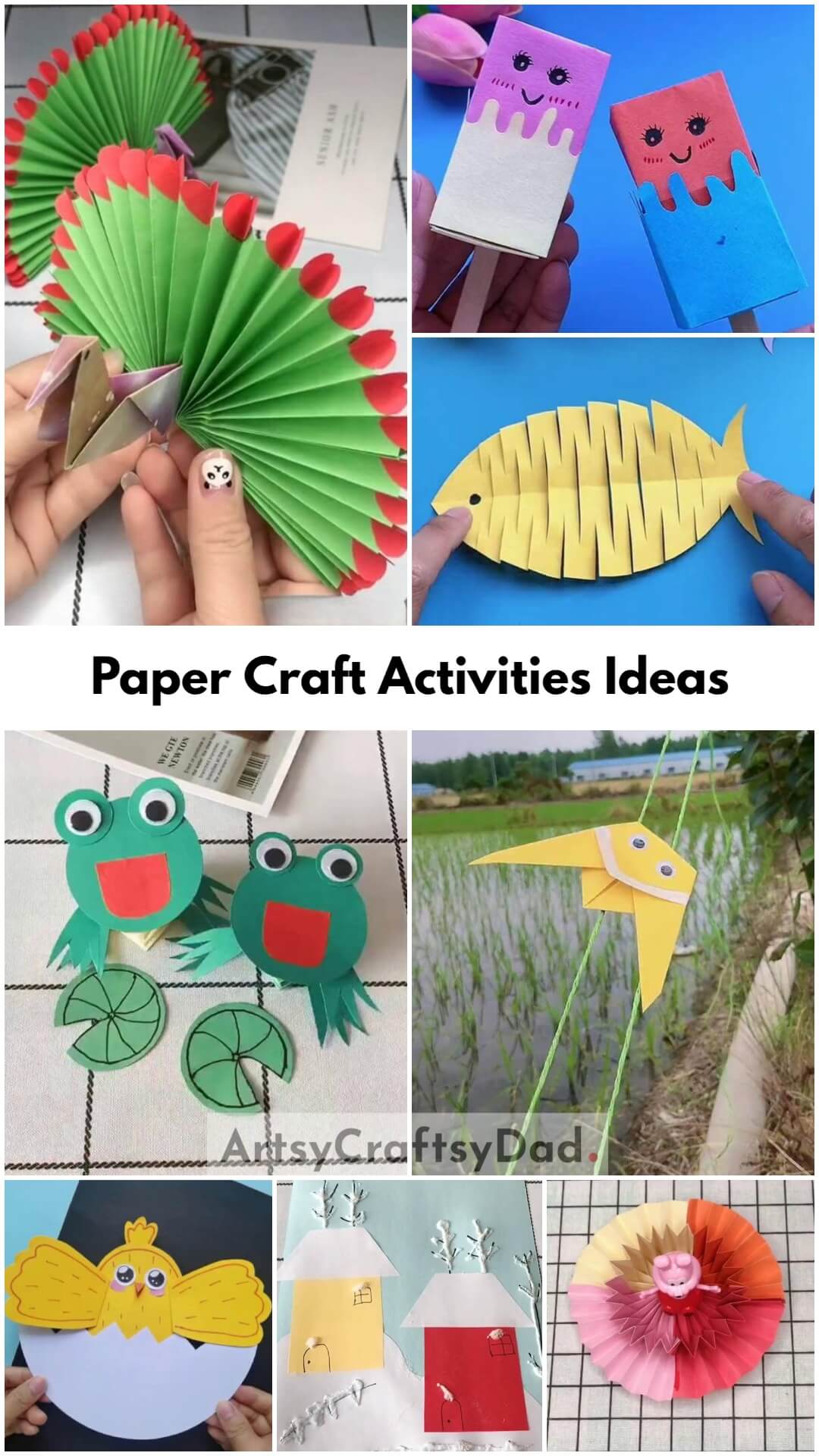Easy Paper Craft Activities Ideas for Kids