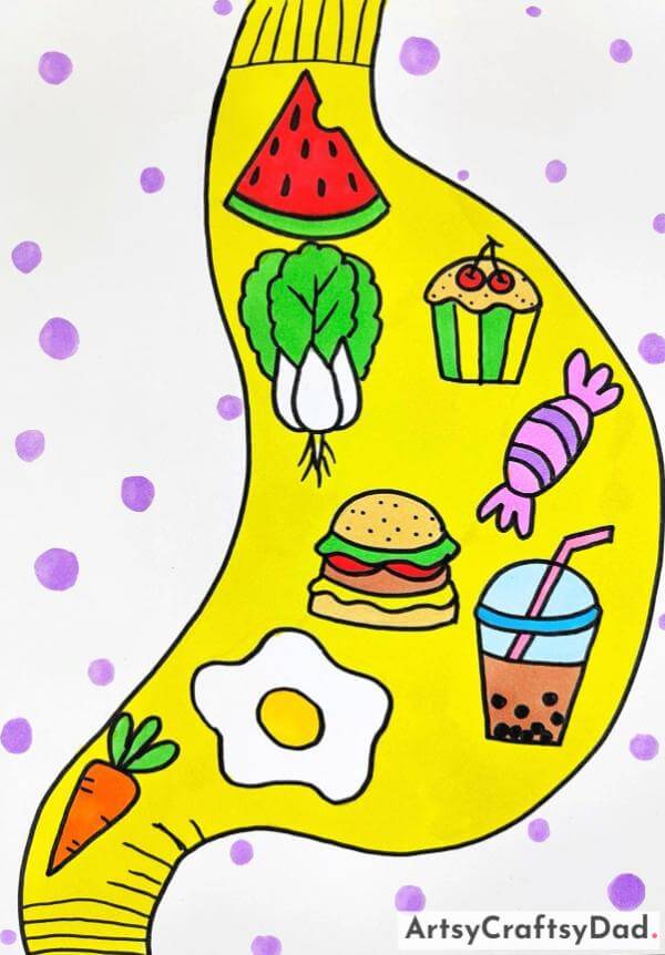 Easy Snacks Drawing Art Activities For Kids