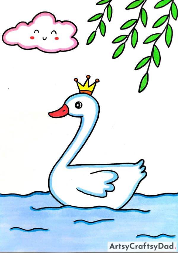 Fun To Make Swan Drawing Activities For Kids