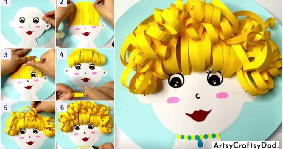 Gorgeous Doll Face Art And Craft Tutorial For Kids