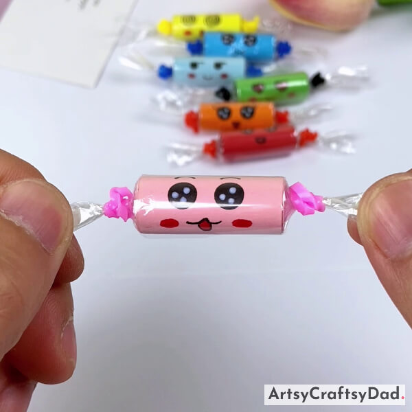 Wow! Your Handmade Paper Strips Candy Craft Is Ready.