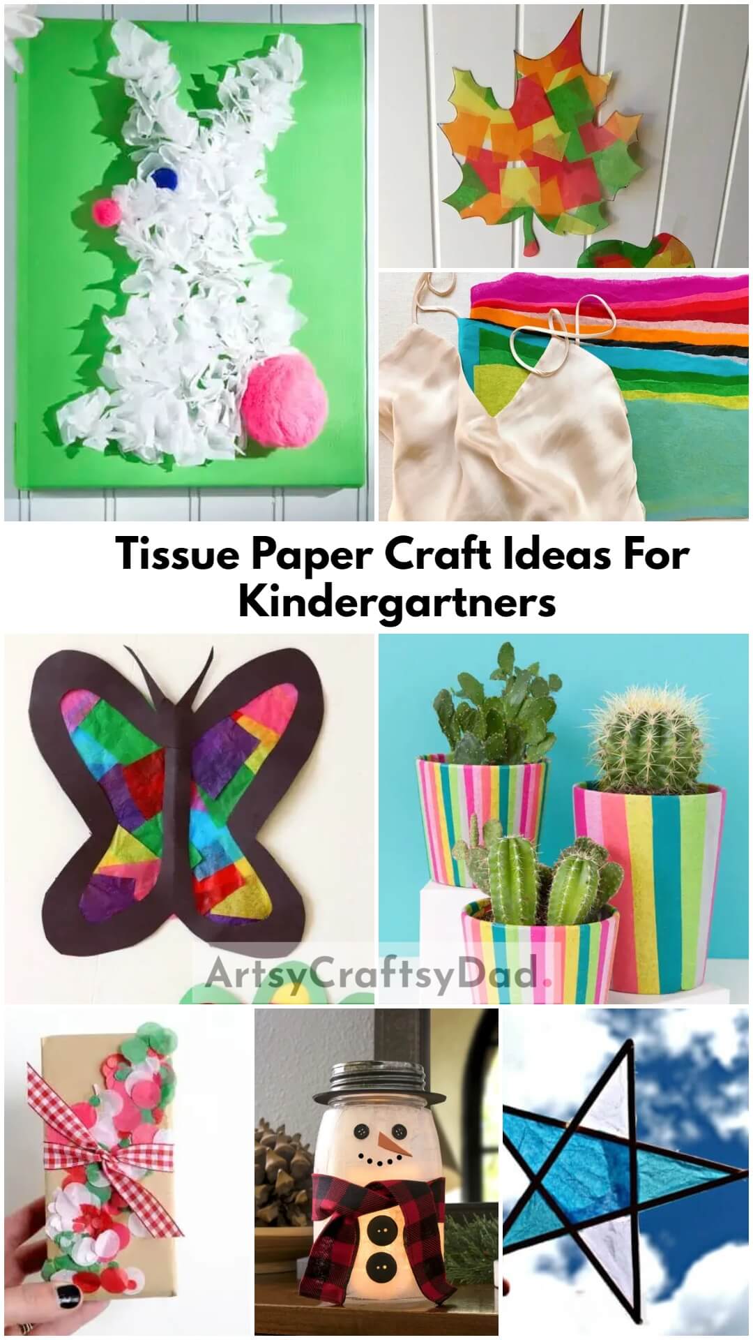 Homemade Tissue Paper Craft Ideas For Kindergartners