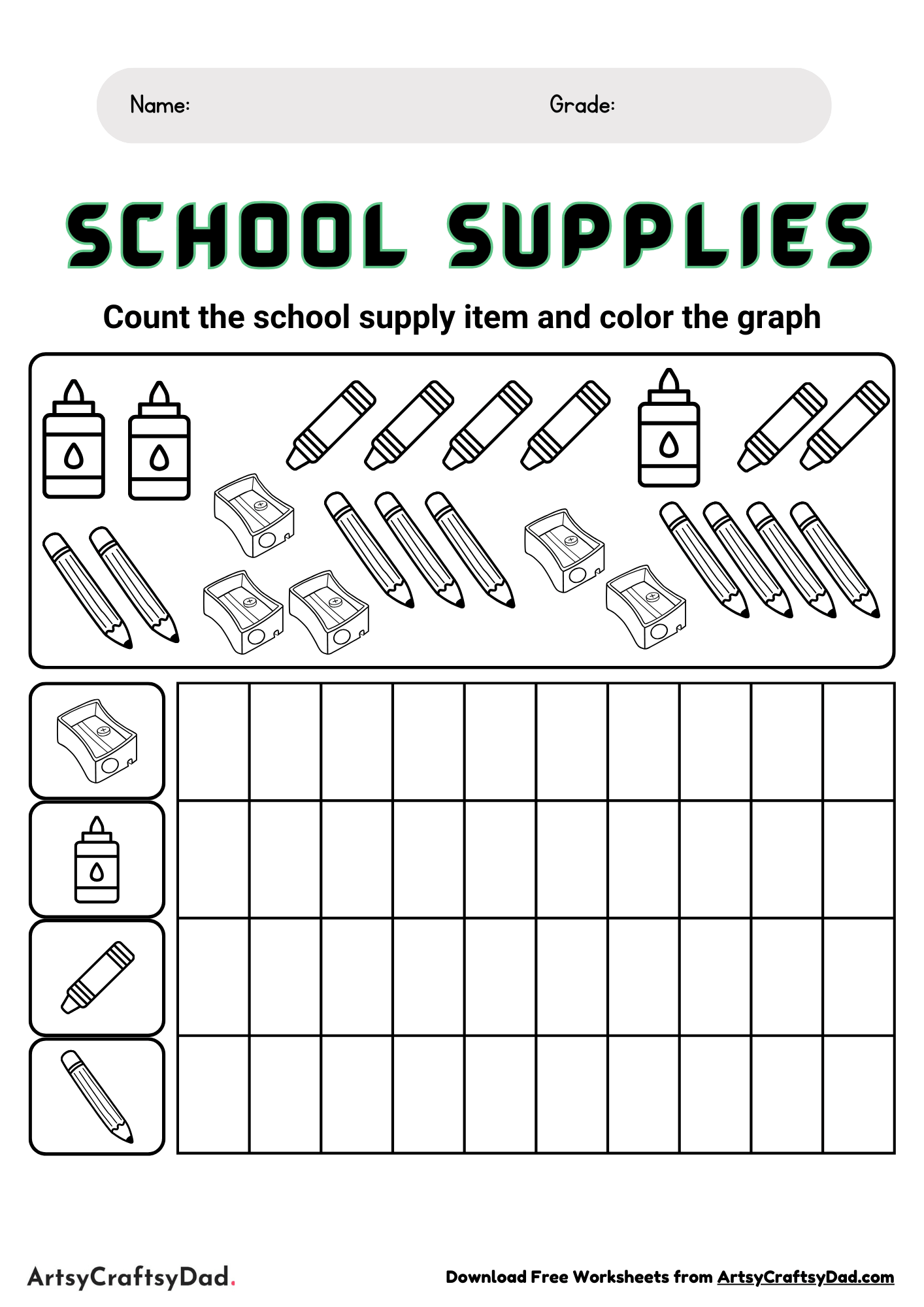 Learning Graphs with Stationary Worksheet