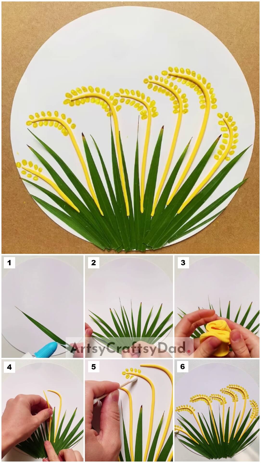 Leaves Rice Plant - Easy Art & Craft Tutorial