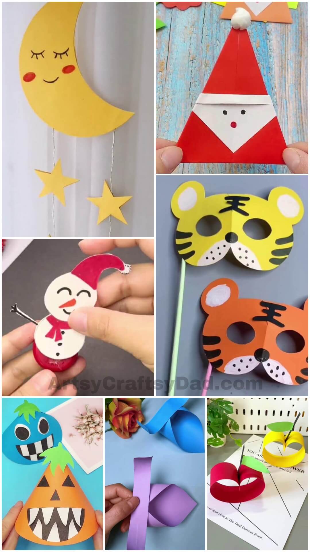 Simple Paper Crafts Activities for Kids to do