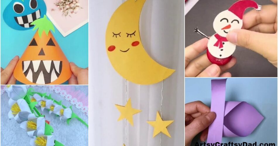 Simple Paper Crafts Activities for Kids to do