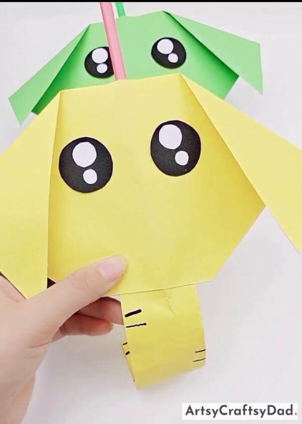 Simple Paper Elephant Face Craft For Kindergarten