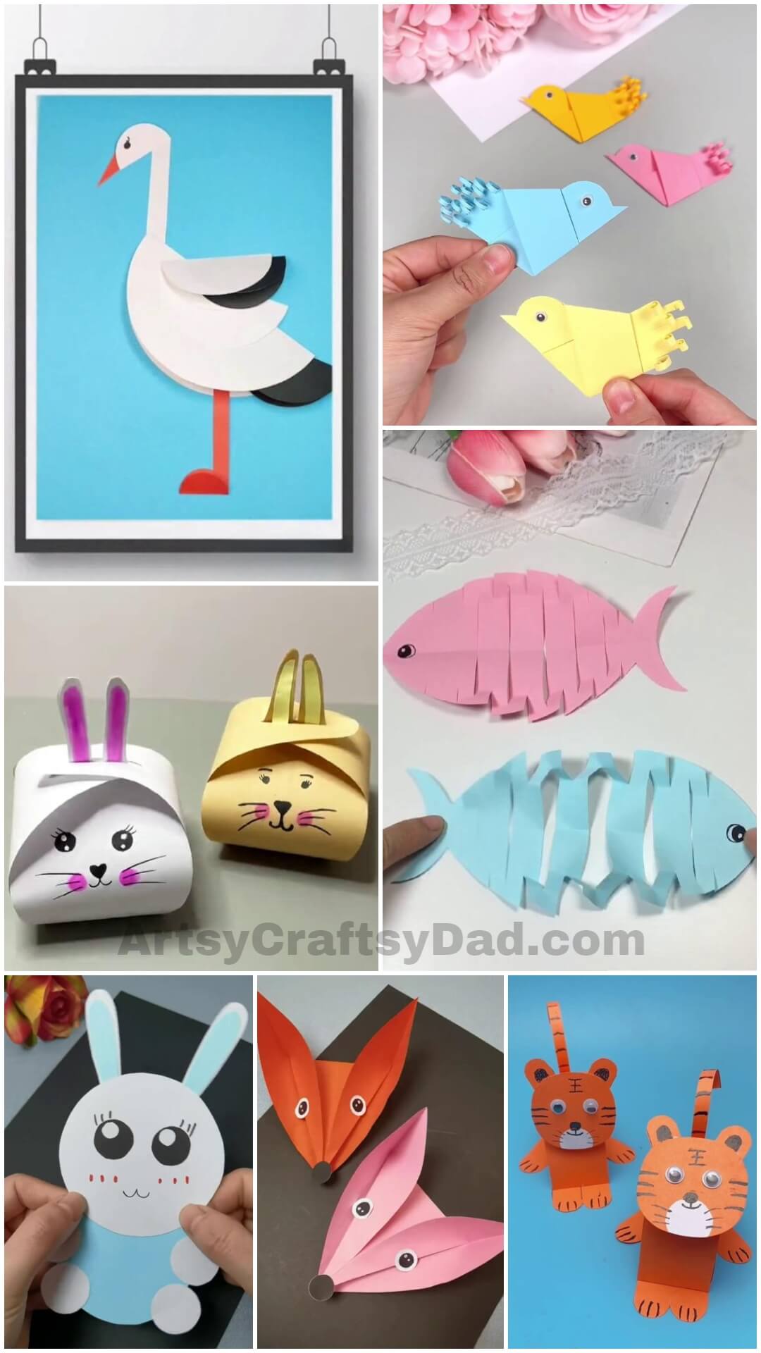 Simple to Make Paper Animal Craft Ideas for Kindergarteners