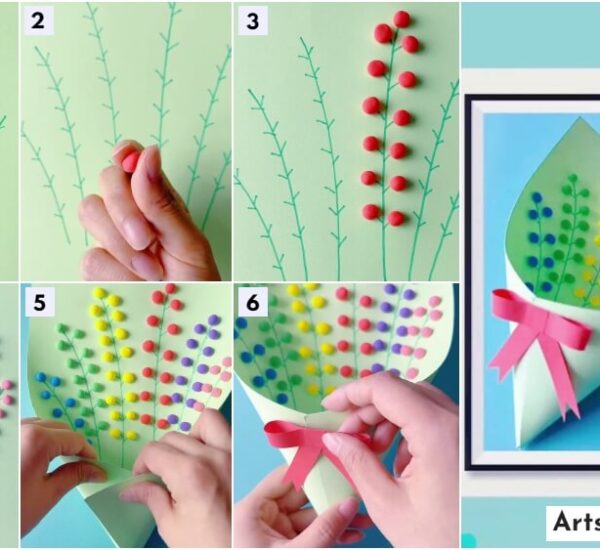 Stunning Paper Clay Bouquet Craft Tutorial For Kids