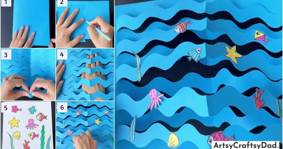 Unique Paper Sea & Fish Craft Step By Step Tutorial
