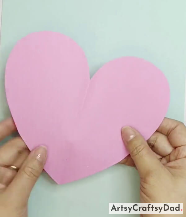 Cutting The Sheet Into Heart Shape