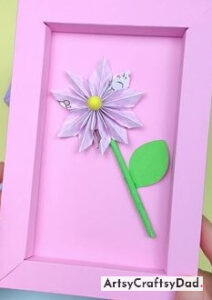 Beautiful Paper Flower Frame for Mother_s Day