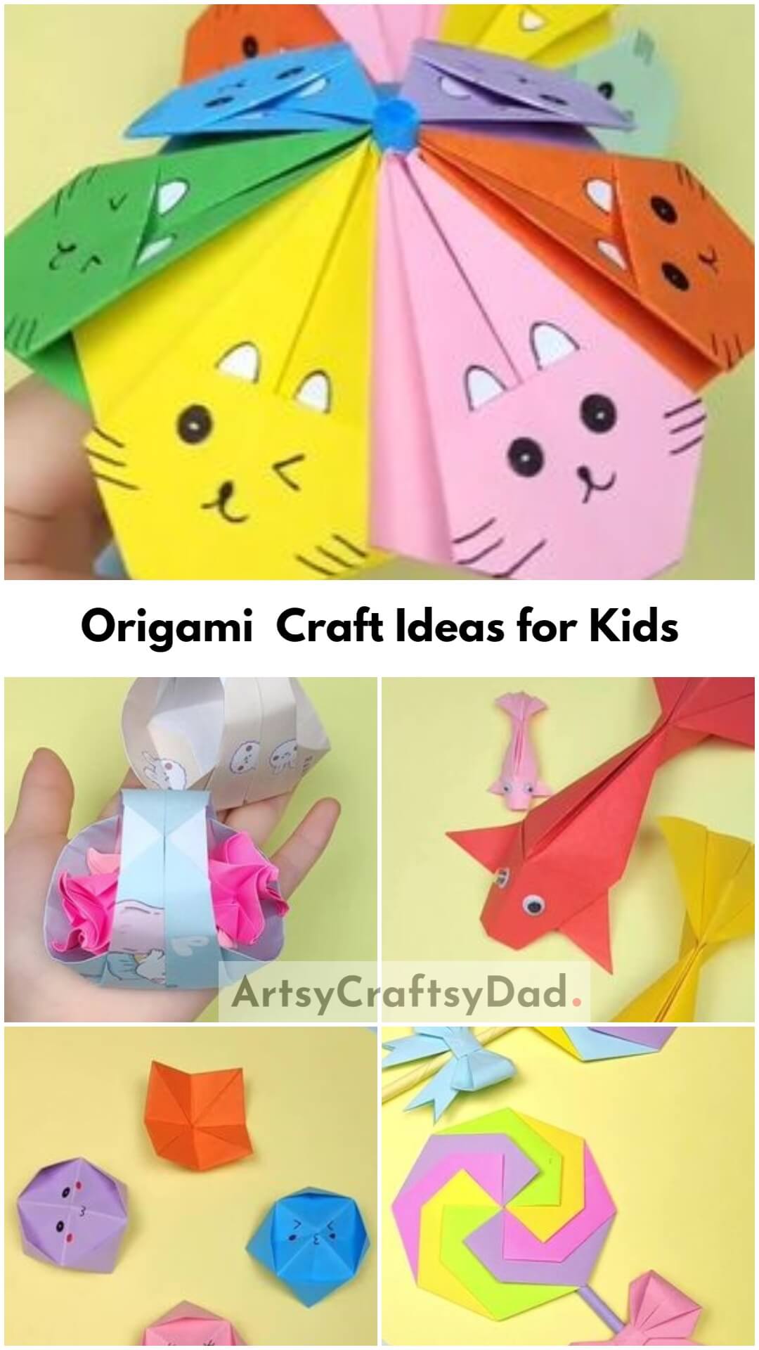 Adorable Origami Paper Craft Ideas for Kids