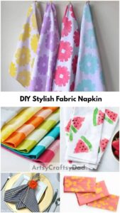DIY Stylish Fabric Napkin Projects That Will Last For Years