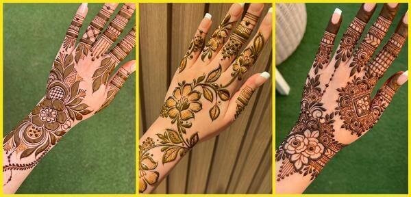 Elegant Floral Mehndi Designs for Girls