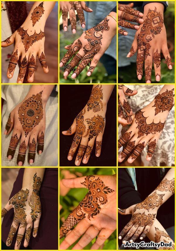 Quick and simple mehndi designs perfect for beginners