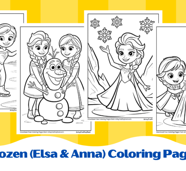 Frozen (Elsa & Anna) Coloring Pages - Free Printable PDF Download