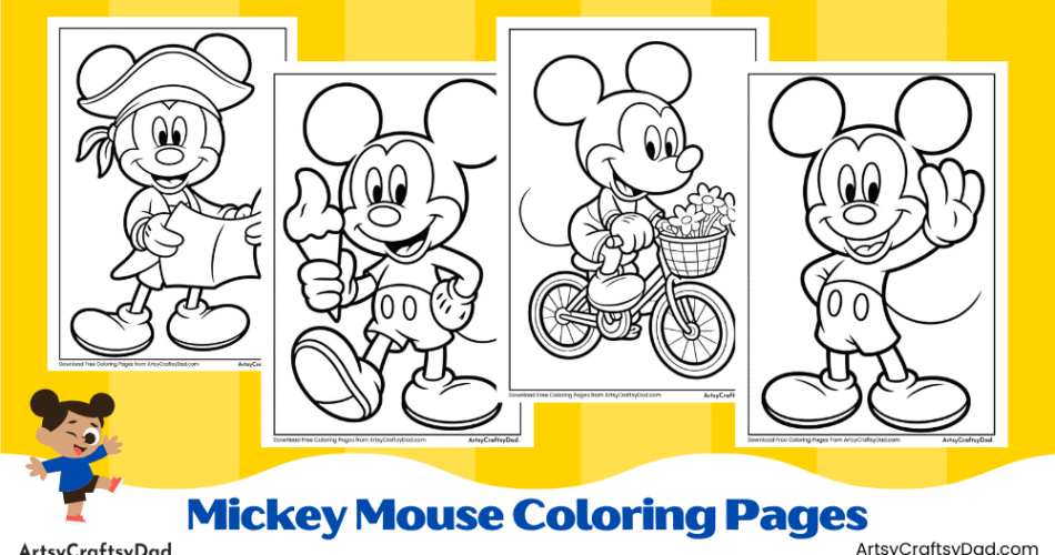 Mickey Mouse Coloring Pages