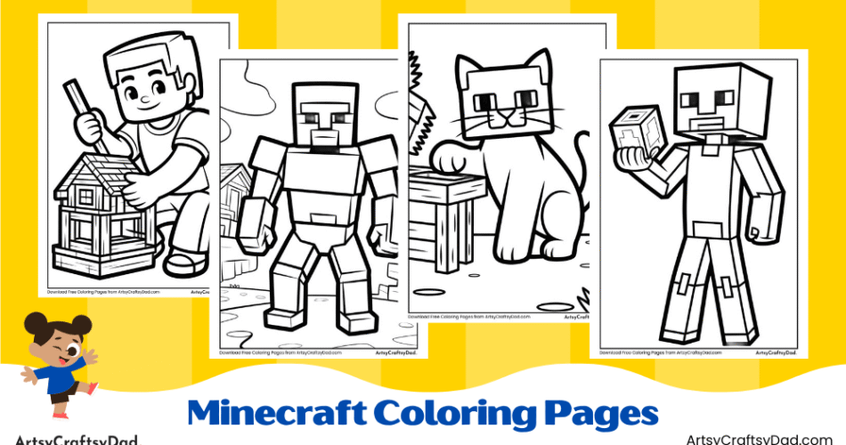 Minecraft Coloring Pages For Kids