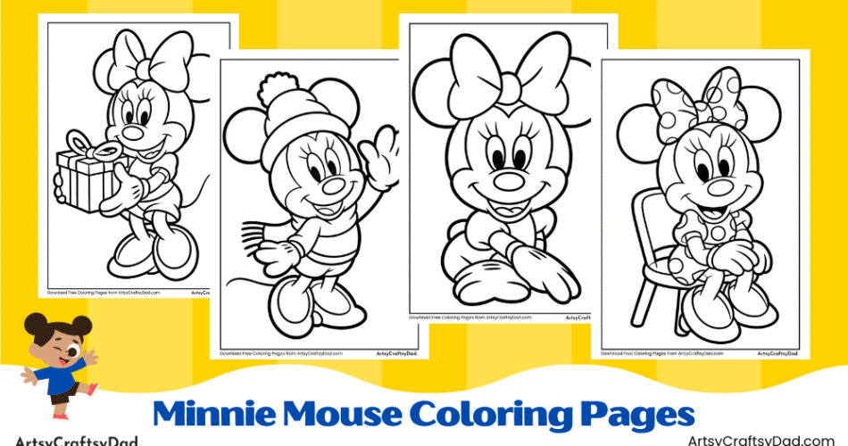 Minnie Mouse Coloring Pages For Kids