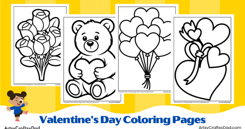 Valentine's Day Coloring Pages For Kids