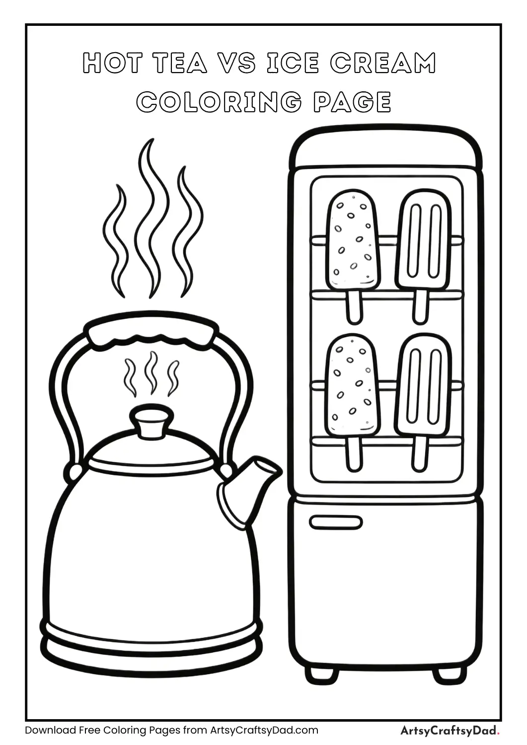 Cup of hot tea versus glass of iced teaq