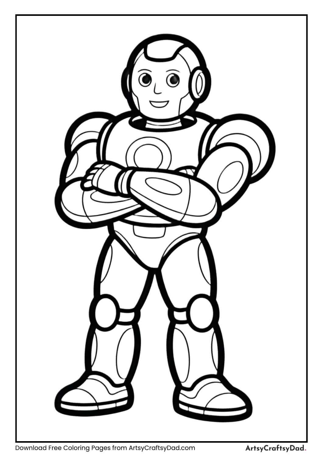 Transformers robot waving from car coloring page