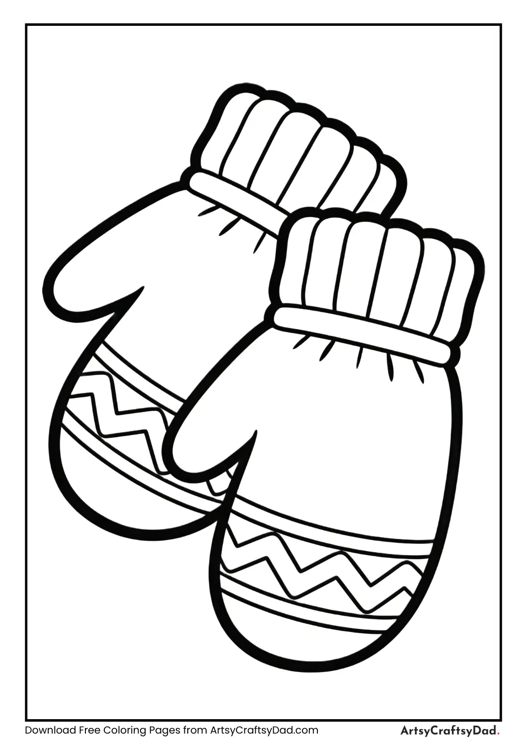 Black and white pleated skirt outline for coloring