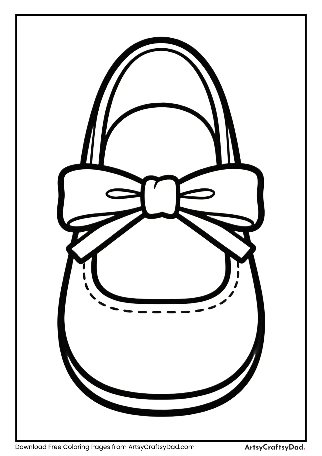 Shoe with neatly tied bow knot