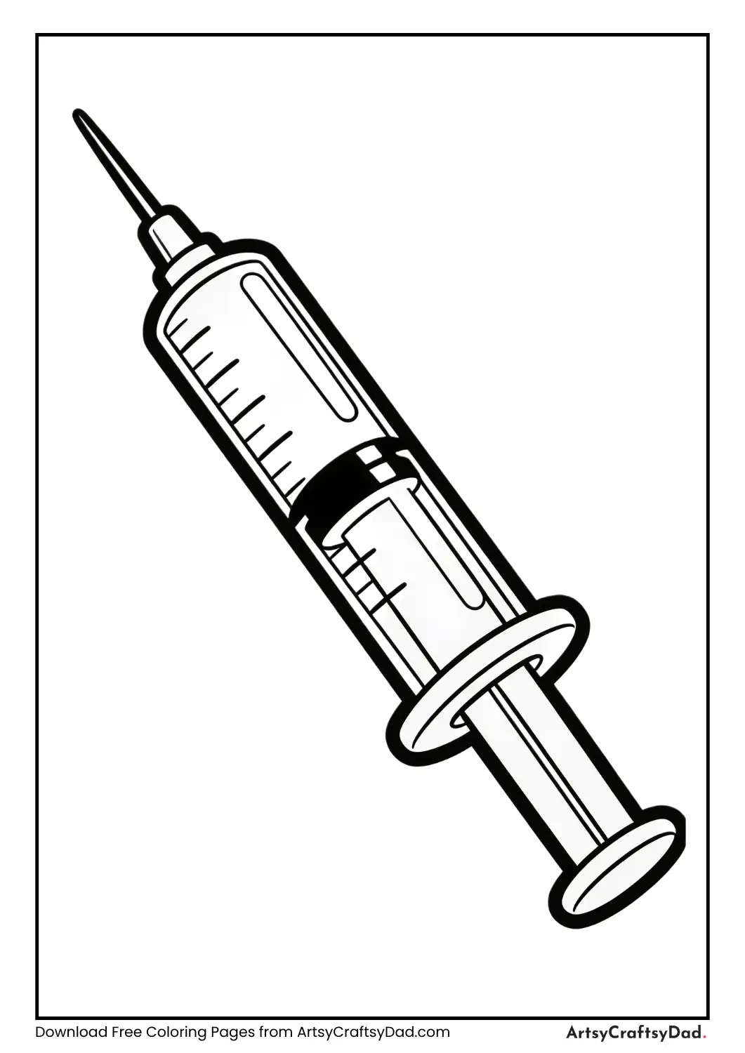 Syringe ready for injection