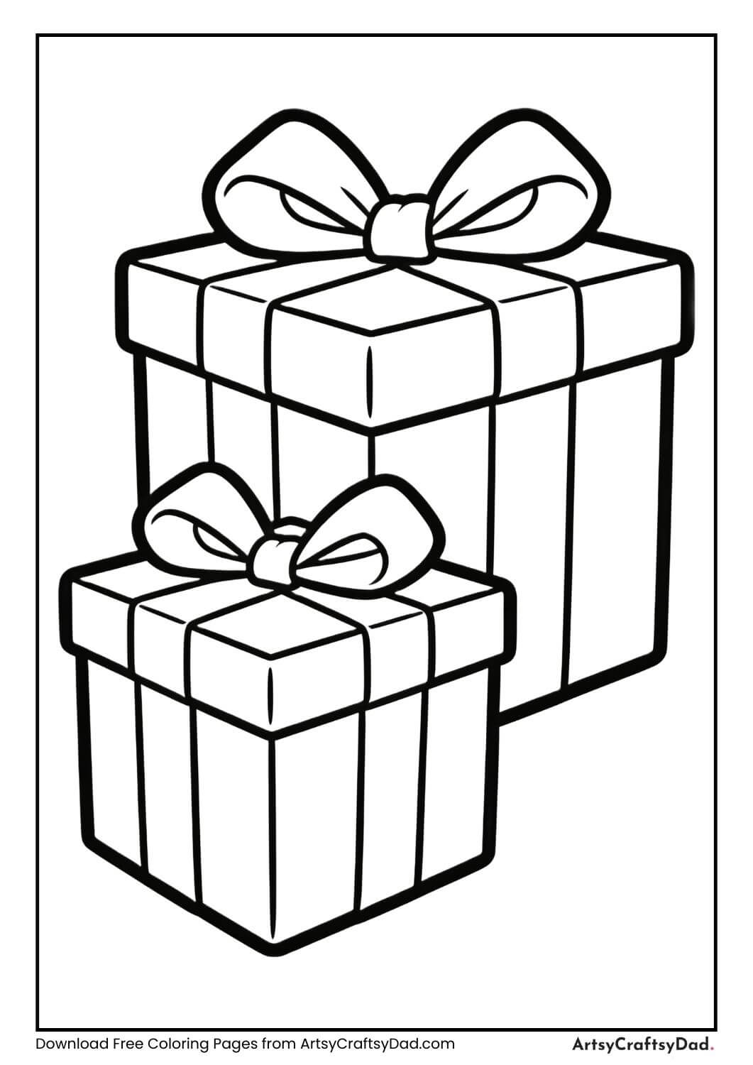 Two gift boxes side by side