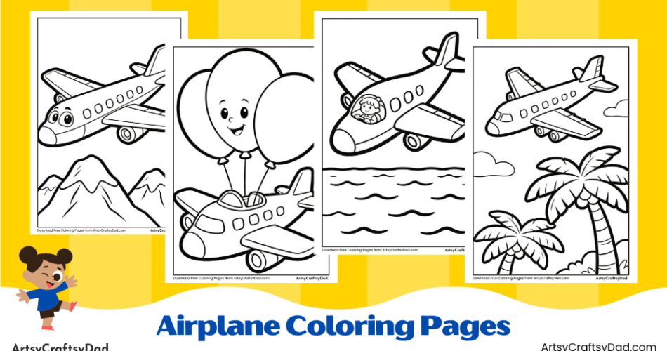 Airplane Coloring Pages for Kids