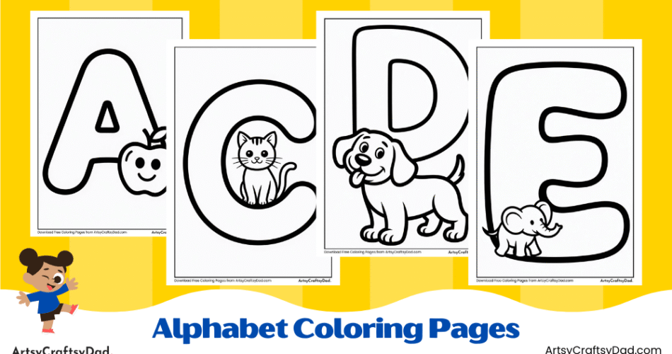 Fun Alphabet Coloring Pages for Kids to Learn Letters