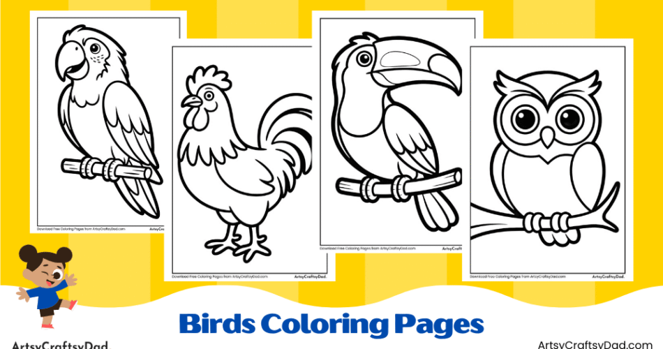 Birds Coloring Pages for Kids