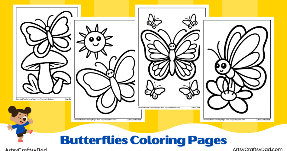 Butterfly Coloring Pages for Kids