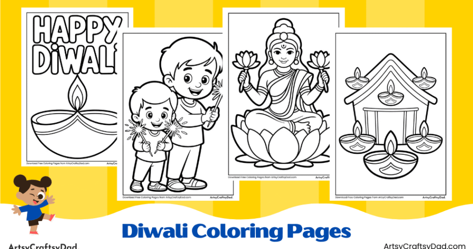 Festival of Lights Diwali Coloring Pages For Children