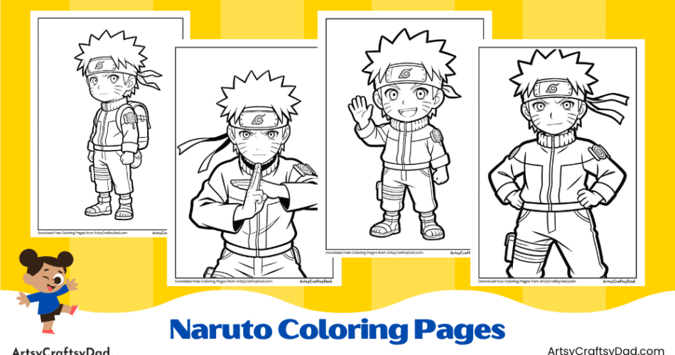 Fun Naruto Coloring Pages Printable for Kids