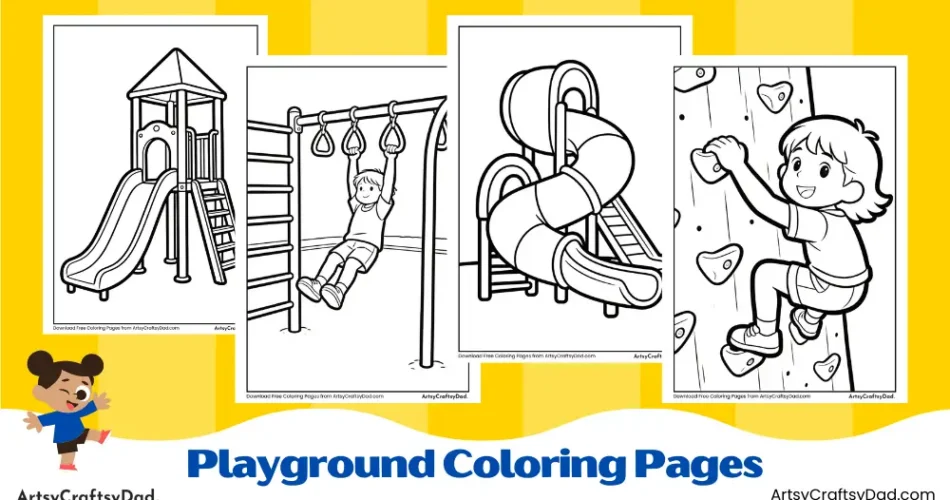 Fun Playground Coloring Pages for Kids