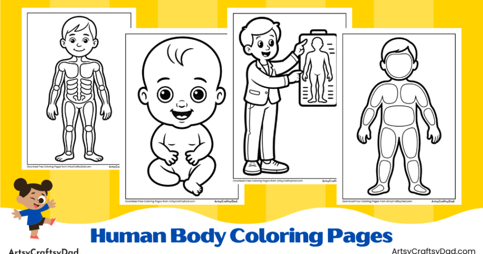 Human Body Coloring Pages for Kids