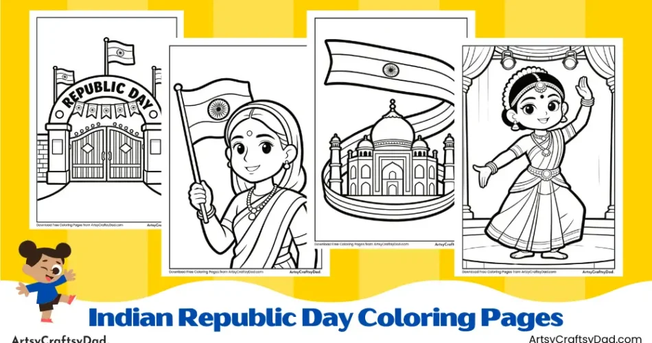 Indian Republic Day Coloring Pages for Kids