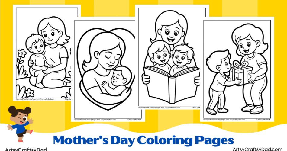 Mother’s Day Coloring Pages for Kids