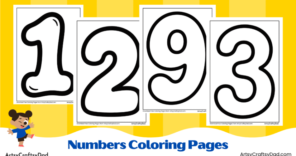 Numbers Coloring Pages for Kids