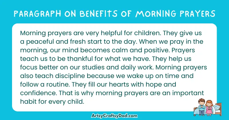 Essay & Paragraph on Benefits of Morning Prayers for Grades 2 to 10