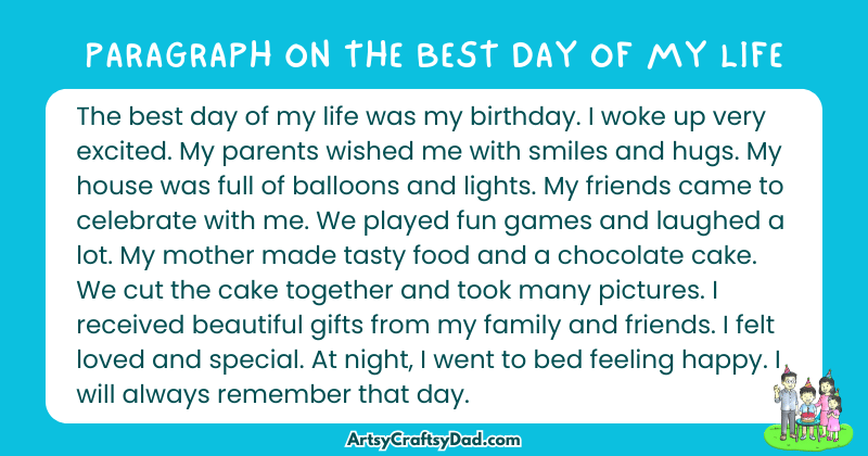 Essay on The Best Day of My Life for Grades 2 to 10