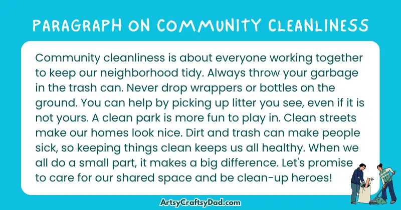 Essay & Paragraph on Community Cleanliness for Grades 3 to 10