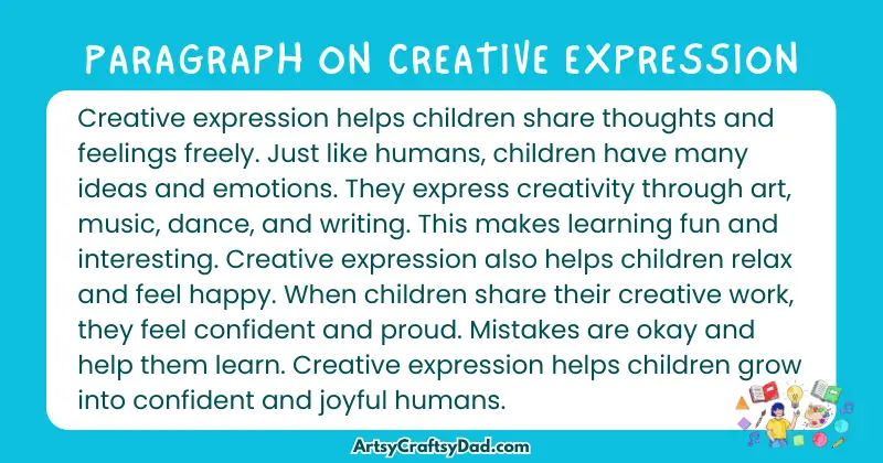 Essay & Paragraph on Creative Expression for Grades 3 to 10