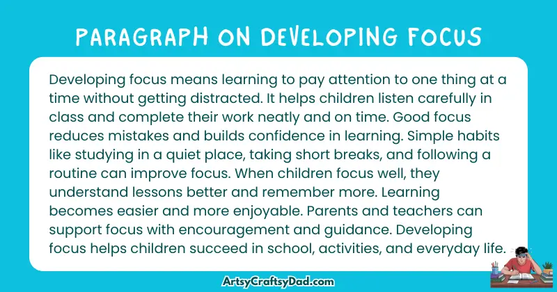 Essay & Paragraph on Developing Focus for Grades 4 to 10