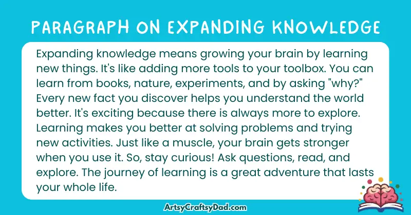 Essay & Paragraph on Expanding Knowledge for Grades 2 to 10 Students