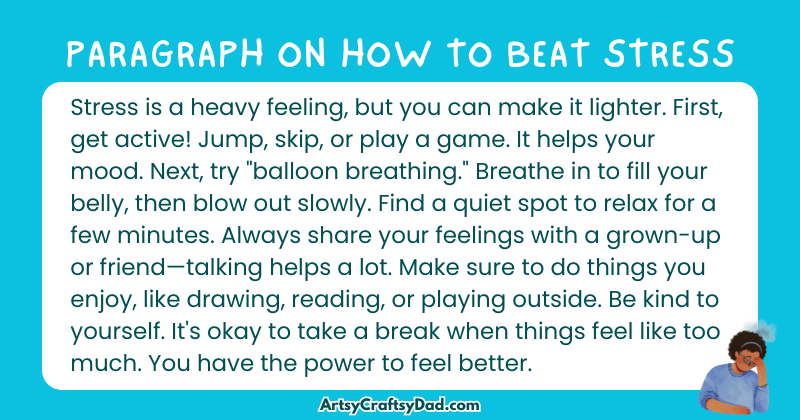 Essay & Paragraph on How to Beat Stress for Grades 2 to 10
